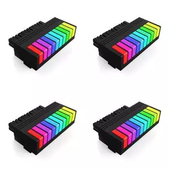Разъем материнской платы ARGB Power 10 LED для блока питания настольного ПК (черный) КДЕ