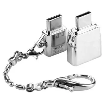 Разъем Micro USB к USB-C/штекер Type-C + металлический адаптер USB 2.0 к USB-C/штекер Type-C