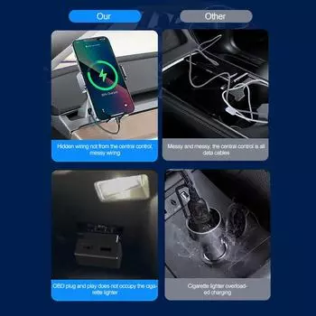 Разъем OBD для Tesla Model 3 Модель YXS Адаптер Obd Зарядка для Tesla Car Model3 Modely Адаптеры зарядного устройства Obd2 Splitter