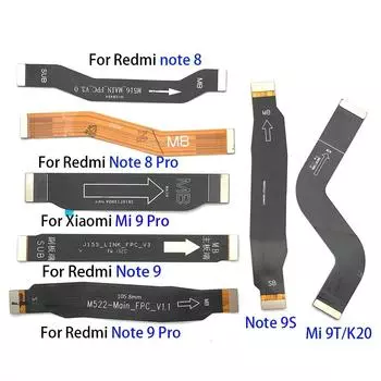 Разъем основной платы, ЖК-дисплей для Xiaomi Redmi Note 10 9S 8 9 8T 7 6 5A 4X 4 Pro K20 K30 Pro Mi 9T 9 Pro, гибкий кабель материнской платы K20 K20 Pro