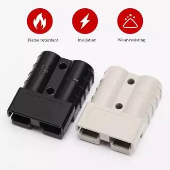 Разъем питания аккумулятора 50 А, 50 А, 600 В, соединительный кабель, адаптер, соединительный кабель серый