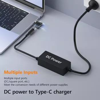 Разъем питания для ноутбука 65 Вт DC к USB C PD адаптер USB Type-C Female к DC Male ноутбук зарядное устройство конвертер для Macbook/Lenovo/DELL