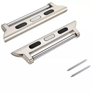 Разъем ремешка для часов Apple Watch ultra 2, 49 мм, 45 мм, 44 мм, 42 мм, 41 мм, адаптер для iWatch Ultra Series 9, 8, 7, 6, 5, ширина ремней 22 мм ultra 1 2 49mm серебряный