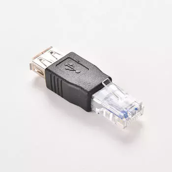 Разъем Rj45 для USB-адаптера с гнездом адаптера Lan Network Ethernet Router Plug