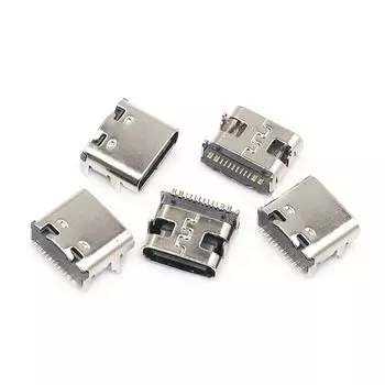 Разъем SMD Разъем Micro Usb Разъем SMT Тип-C 16-контактный разъем Гнездо для зарядки