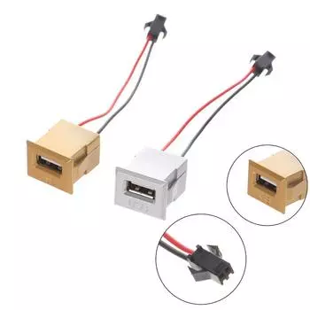 Разъем USB-3 с разъемами типа мама и мама Разъемы для монтажа на панели Электронные разъемы золотой