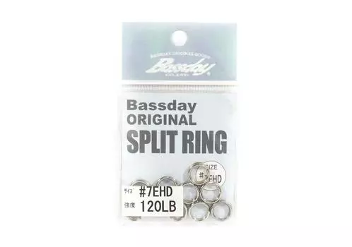 Разъемные кольца Bassday, сверхпрочные, размер 7, 120 фунтов (7071)