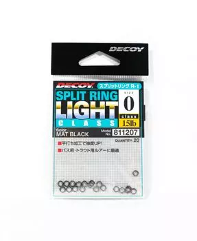 Разъемные кольца Decoy R-1, легкий класс, черные, размер 0 (1207)