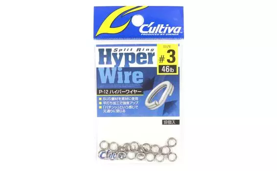 Разъемные кольца Owner P-12 Hyper Wire, размер 3 (1693 г.)