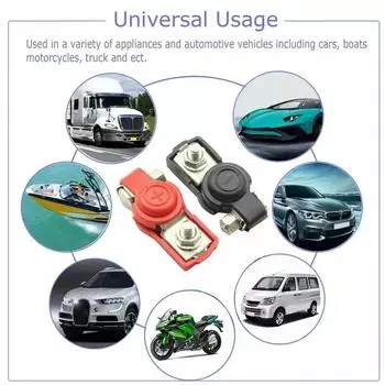 Разъемы аккумулятора автомобиля Отрицательные и положительные клеммы аккумулятора Быстросъемные клеммы, подходящие для большинства транспортных средств