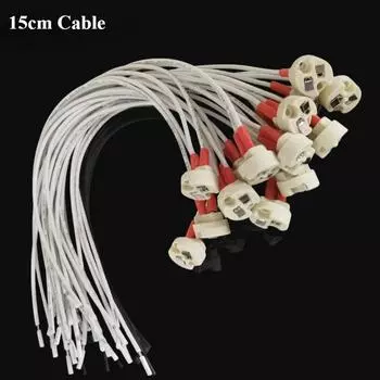 Разъемы цоколя лампы MR16 для светодиодных лент и печатных плат. Надежное соединение силового провода.