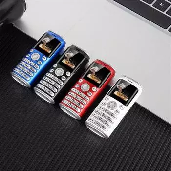 Разблокированный супер мини маленький мобильный телефон, две SIM-карты, Bluetooth-номеронабиратель, 1,0 дюйм, мини-телефон, MP3 MP4, самый маленький мобильный телефон black чёрный