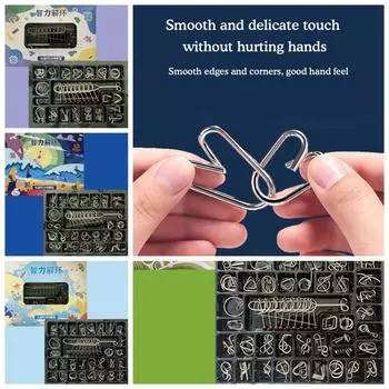 Разблокировать игрушку Luban Lock Magic Trick игрушка головоломка разблокировать игрушку 3D головоломка игрушка для детей 40pcs