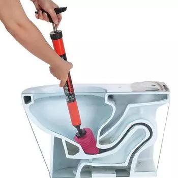 Разблокировка унитаза высокого давления, комплекты унитазов, одноразовый вантуз для туалетной трубы, воздушный поршень для унитаза, слив в полу, засоренная труба