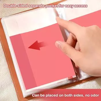 Разбогатей за одну ночь 100 конвертов Экономия денег Вызов Экономия денег Мини-переплет Pu Экономия вызов Большая емкость Водонепроницаемый розовый