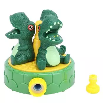 Разбрызгиватель динозавров с 3 насадками, компактная, забавная летняя водная игрушка, милая уличная водная игрушка для ребенка