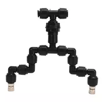 Разбрызгиватель для рептилий с двойной головкой, вращающийся на 360 градусов, распылительная насадка для кормушки для домашних животных