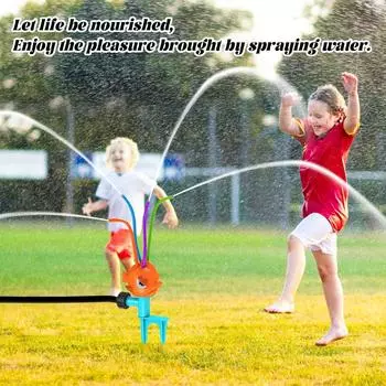 Разбрызгиватель для воды, игрушка для распыления воды на открытом воздухе, садовые водные игрушки для лета во дворе, мультяшный разбрызгиватель, игрушка для купания детей