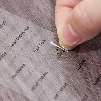 Раздельная упаковка Китайская и английская маркировка Дорожная раздельная упаковка Прозрачная этикетка Косметический гель для душа Шампунь Этикетка as the picture