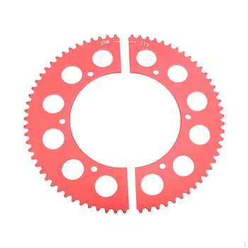 Раздельная звездочка Задняя цепь Легко устанавливается 71 зуб 35 Алюминиевый сплав Высокая прочность