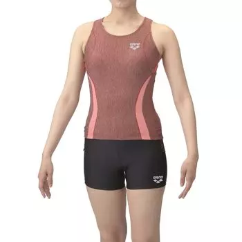 Раздельные купальники для фитнеса Orange x Orange L [Arena] (Y-образная спинка/короткая ножка/вставная подушка) Женский (ОРОР)