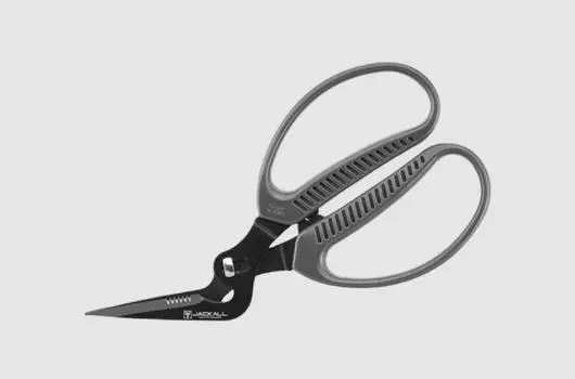 Раздельные ножницы для рыбы Jackall, серые (7710)