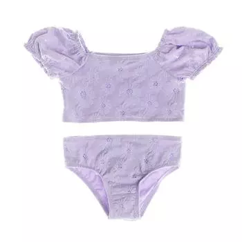 Раздельный купальник 641375 для девочек 2 AOS фиолетовый