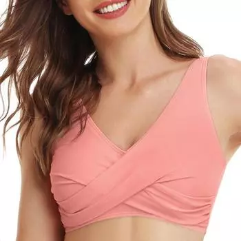 Раздельный купальник женский новый топ бикини грудь бикини бюст купальник Adult S size чёрный