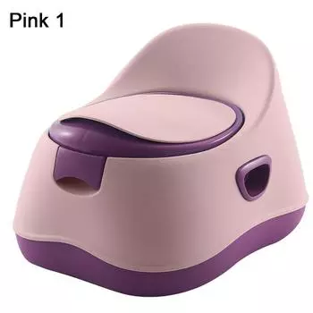Раздельный противоскользящий детский туалет, съемная раковина из полипропилена, тренировочный горшок для младенцев для дома 1 розовый