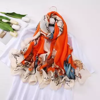 Раздел шарф шаль кондиционер женская хлопковая льняная сумка длинный шарф модный шелковый шарф Yangqi 180*90cm