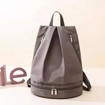 Разделение для влажной и сухой обуви. Рюкзак для фитнеса. Спортивная сумка. Сумка для багажа. Легкая дорожная сумка из ткани Оксфорд. 32*20*40cm хаки