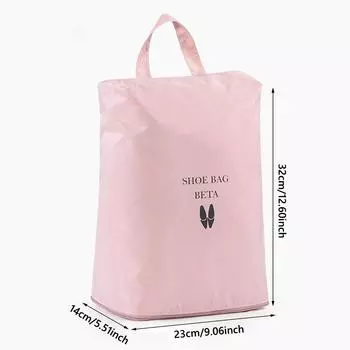 Разделение обуви Сумка для хранения обуви Портативная Влагозащищенная Сумка для обуви для спорта и повседневного использования Pink - Large