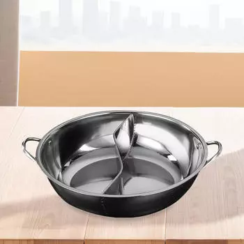 Разделенная кастрюля из нержавеющей стали для семейных посиделок, приготовления блюд в стиле шабу L