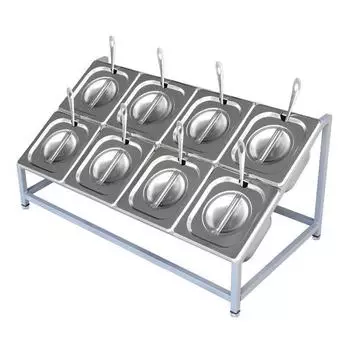Разделенная решетка для приправ 4-6-8 сетка основание кронштейн количество таз 1/6 наклонная часть таз полка для джема молочный чай магазин коробка