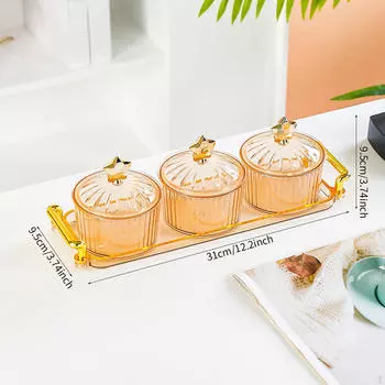 Разделенная тарелка для сухофруктов и закусок. Идеальное празднование 3 grid