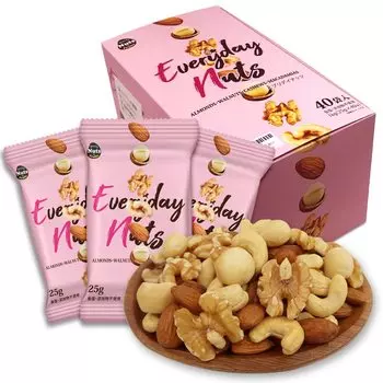 Разделенные 4 вида ореховой смеси 1 кг Индивидуально упакованные миндальные орехи US Extra 1 В коробках Импортируются напрямую от производителя Без соли Без добавок Нет