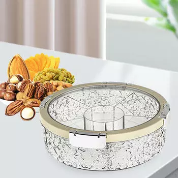 Разделенный поднос для сервировки с крышкой, тарелка для закусок, контейнер для хранения еды, коробка для тортов, конфет Argent