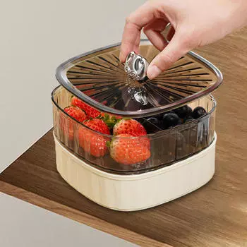 Разделенный поднос для закусок, фруктовая тарелка, закуски, органайзер, миска 2 double layer