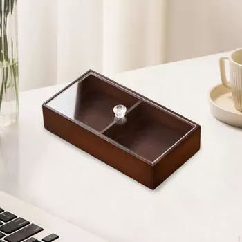 Разделенный поднос для закусок, тарелка для закусок, блюда с крышкой, для 2 grids