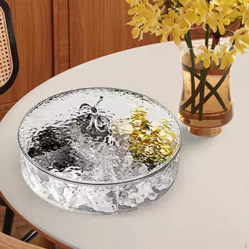 Разделенный поднос с крышкой, блюдо для вечеринок, тарелка с закусками, тарелка с фруктами, домашний декор, органайзер для закусок, сушеные 1 layer