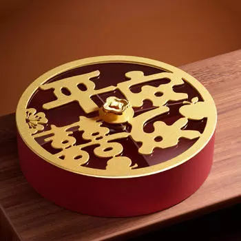 Разделенный поднос с крышкой, контейнер для еды, коробка для закусок, блюдо для печенья, сладостей, десертов золотой