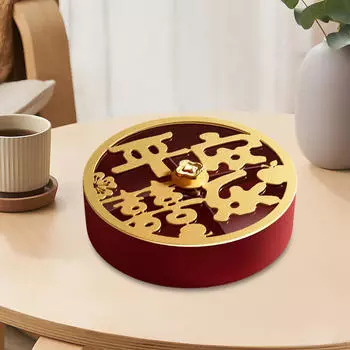 Разделенный поднос с крышкой, контейнер для еды, коробка для закусок, блюдо для печенья, сладостей, десертов красный