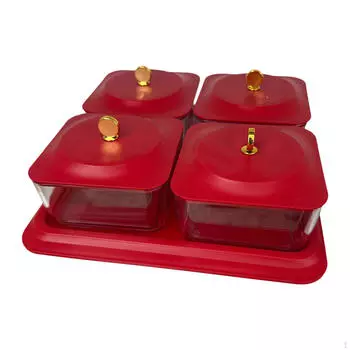 Разделенный поднос с крышкой, тарелка для закусок из сухофруктов, коробка для орехов и конфет