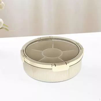 Разделенный сервировочный поднос с крышкой, сухофрукты для конфет, сладостей Cream