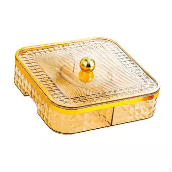 Разделенный сервировочный поднос, тарелки с конфетами и орехами, блюдо для сухофруктов, китайское золотой