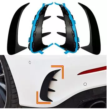 Разделитель боковых крыльев накладки заднего бампера для Mercedes A Class W177 Sedan 20-22