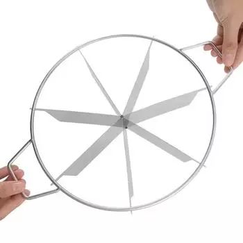 Разделитель для блинов из нержавеющей стали с ручкой, арбузорезка, бытовые резаки для торта, пекарня 6 piece