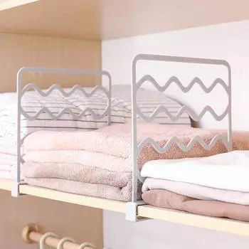 Разделитель для хранения одежды Перегородка для гардероба Полка для отделения белый