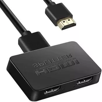 Разделитель HDMI: 1 вход, 2 выхода, поддержка 1080P, 4K, 3D для PS4/Xbox wire type one point two