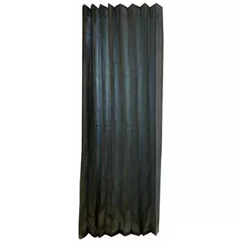 Разделитель комнат гармошкой из льняной смеси Fullness, серый, 130 x 170 см серый